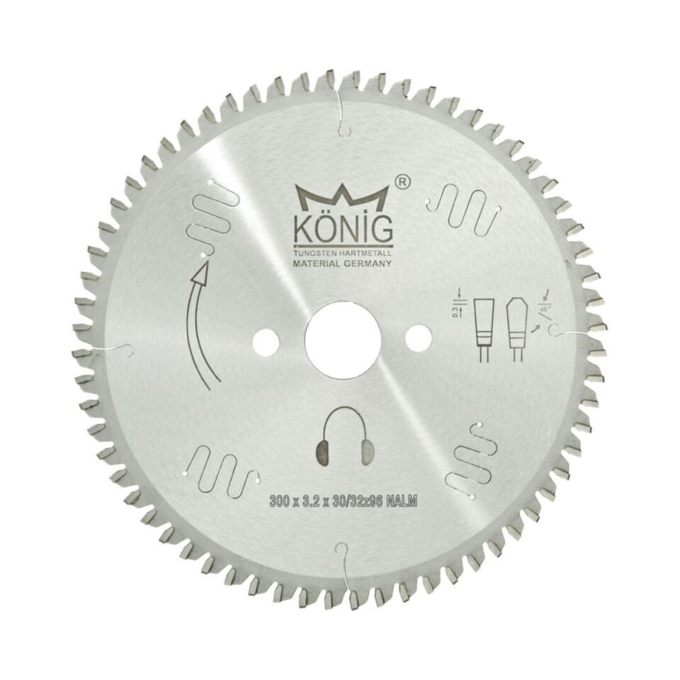 KÖNİG 300x3,2x30 Z96 ALU-PVC Daire Testere