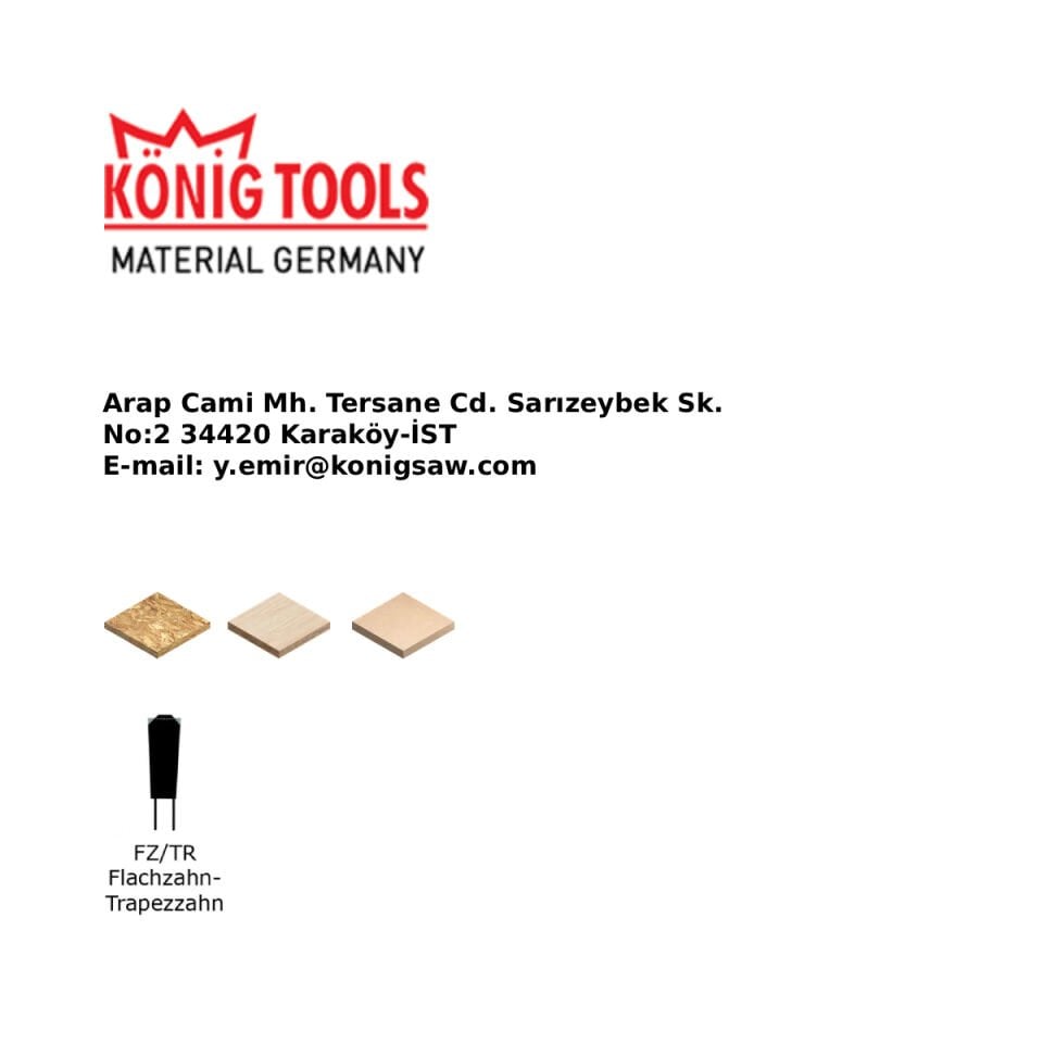 KÖNİG 300x3,2x30 Z96 MDF-LAM Daire Testere