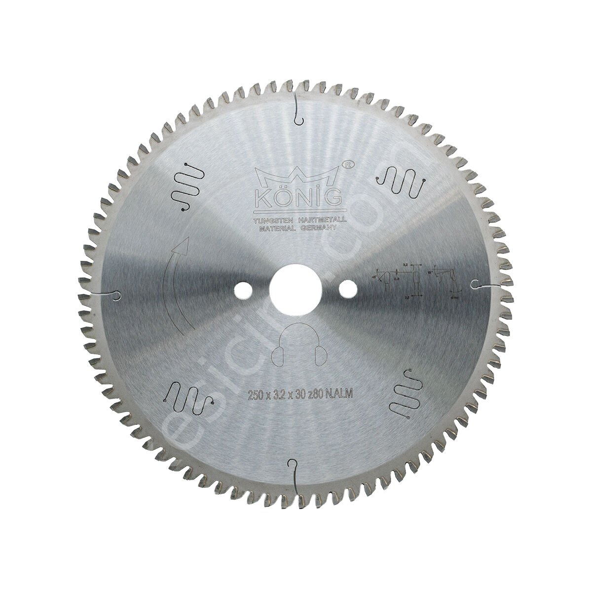 KÖNİG 250x2,0x30 Z80 ALU PVC Daire Testere