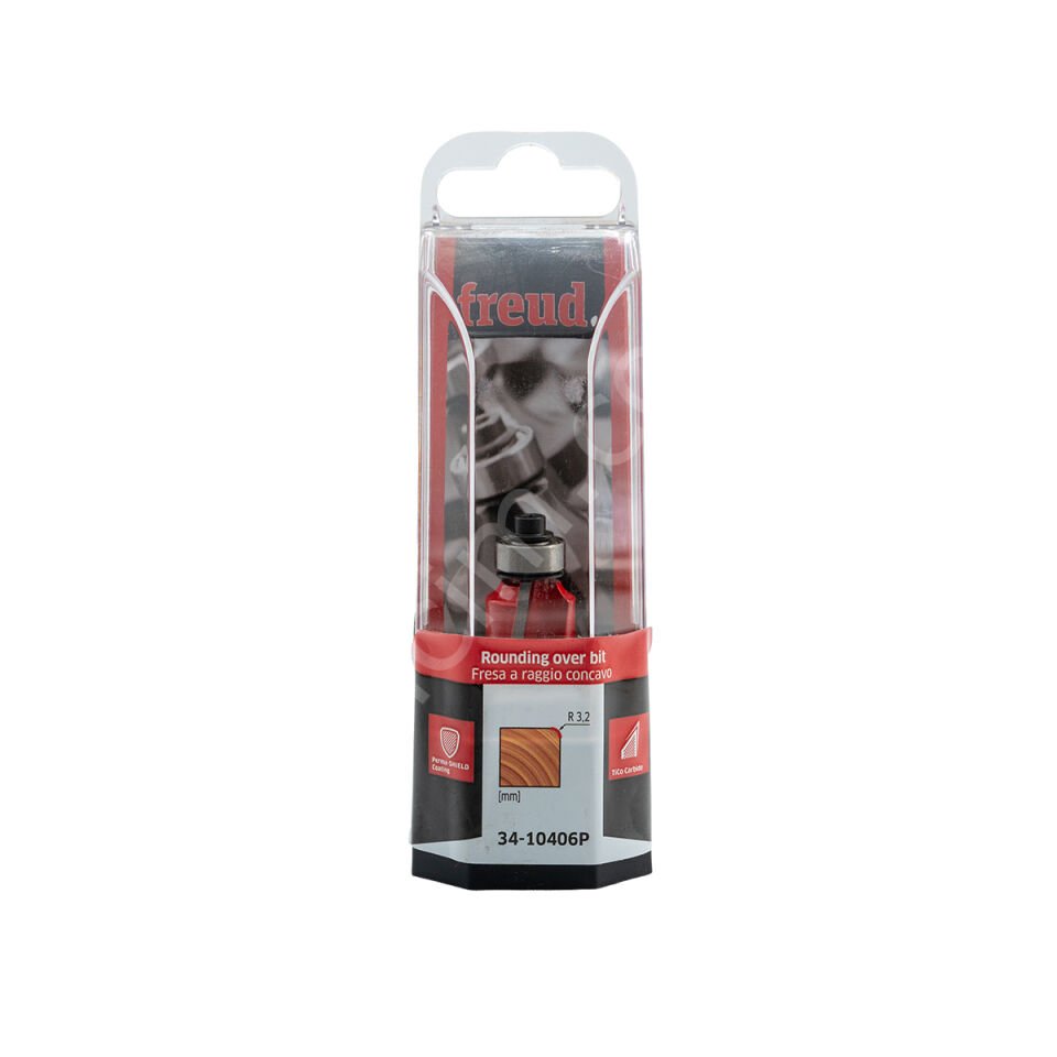 FREUD 34-10406P R-3,18 Rulmanlı Balık Sırtı Freze Bıçak